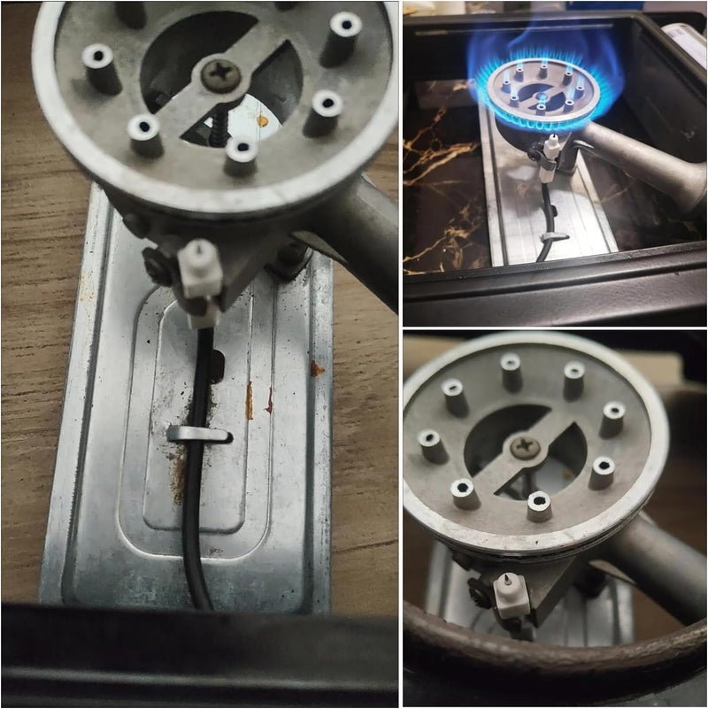 SquEqu Portable Butane Camping Stove Spark Generator Replacement Push Button Piezo Ignitor Igniter Spaker Click Ignition Set for Portable Stove Burner Cooking Outdoor Butane Gas Stove - Image 5